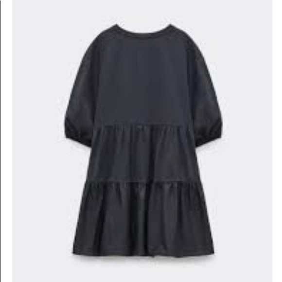 Zara Pleated Dress in Dark Grey Size‎ Medium - Picture 6 of 6